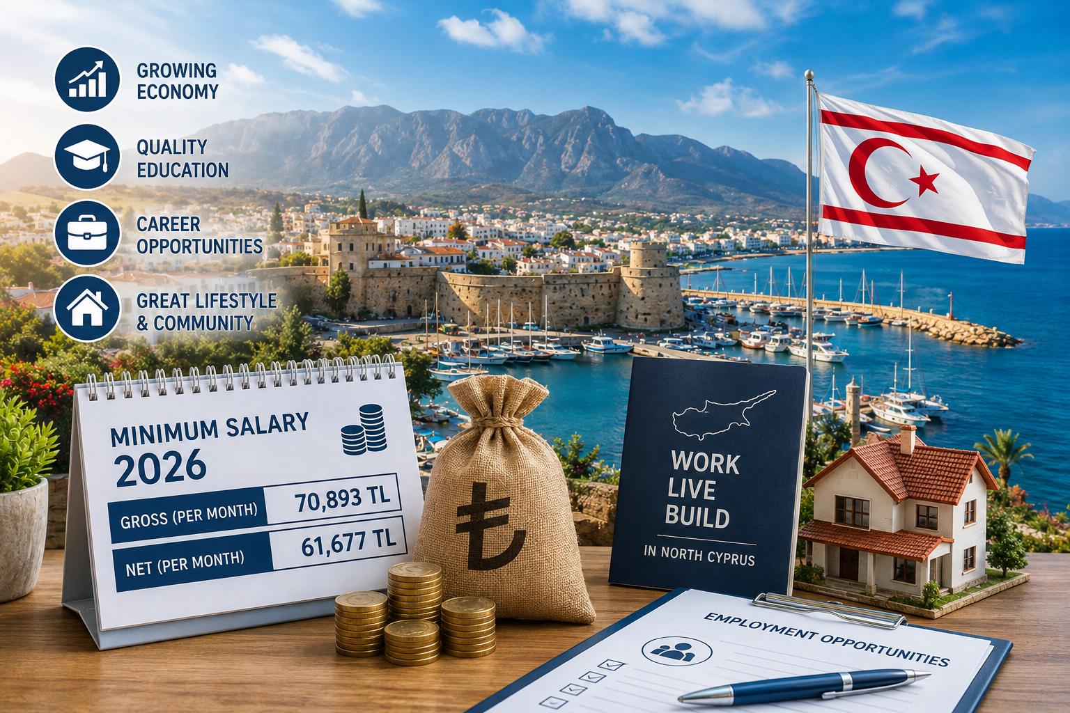 Minimum Salary in North Cyprus 2026: Salaries, Opportunities and Relocating to Cyprus